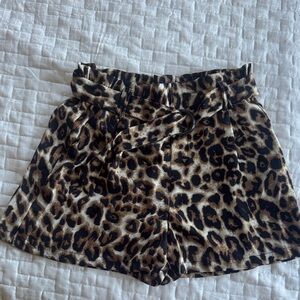Leopard Print Women's Shorts